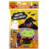 Spooky Halloween Coloring Books with Crayons - Set of 6 or 12