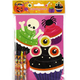 Spooky Halloween Coloring Books with Crayons - Set of 6 or 12