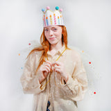 Birthday Wishes Reusable Pom Pom Crown