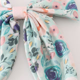 Green garden serenity print girl sailor bow