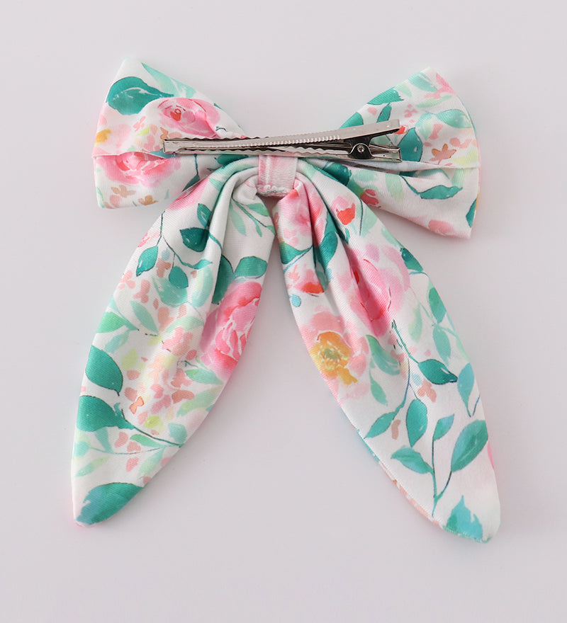 Pastel petal charm print girl sailor bow