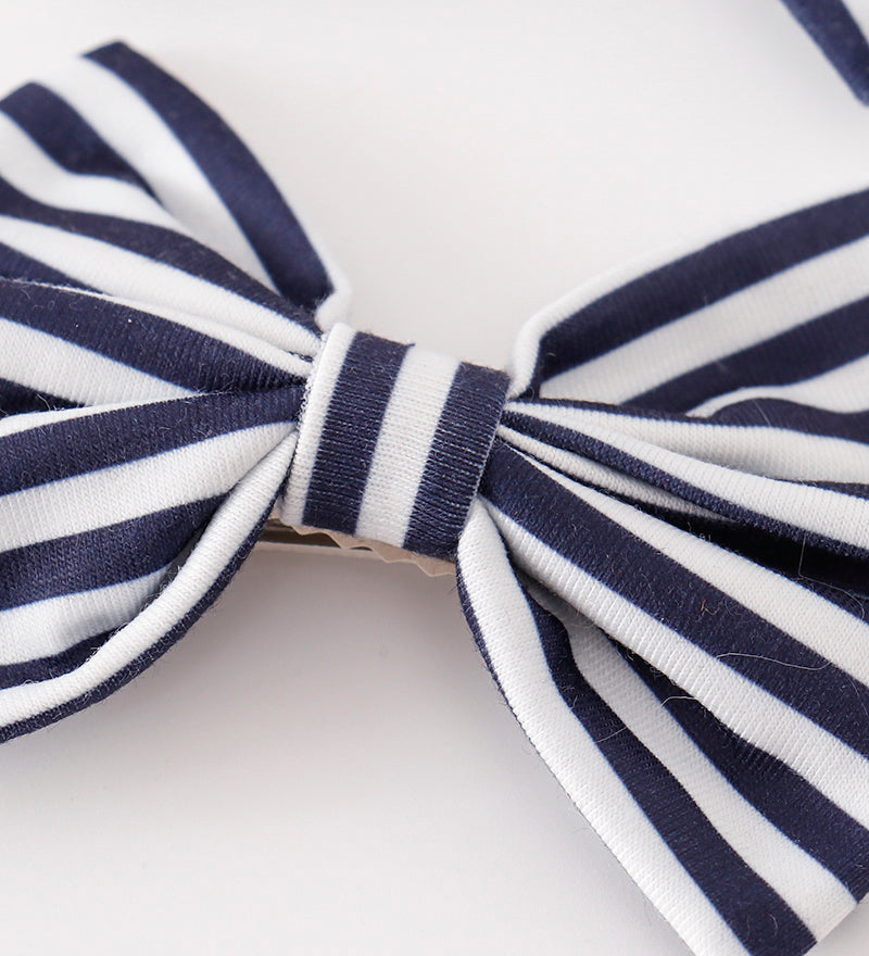 Orange piggie hair bow
