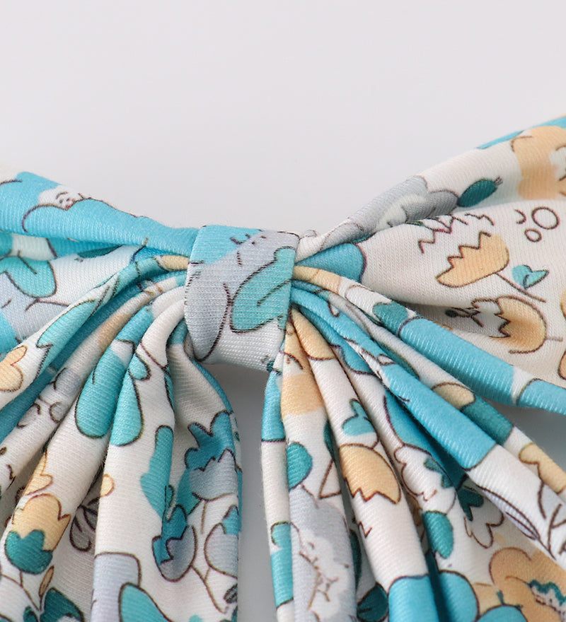 Blue aqua meadow girl sailor bow
