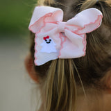 Halloween Ghost Bow Hairpin 3.9 Inch