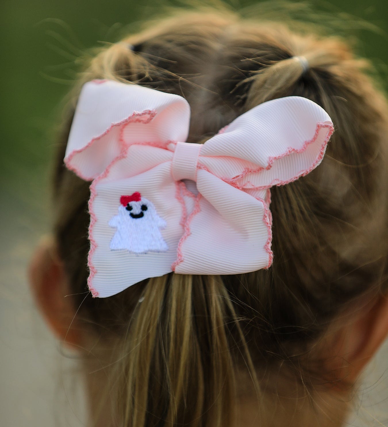 Halloween Ghost Bow Hairpin 3.9 Inch