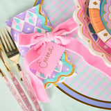 Pink Velvet Clip-On Bow Set (5 count)