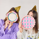 Mini Gold Fringe Party Hats (set of 4)