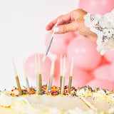 Metallic Glitter Birthday Candles (set of 10)