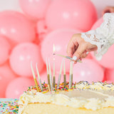 Metallic Glitter Birthday Candles (set of 10)