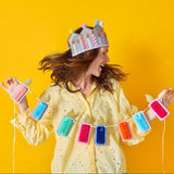 Honeycomb Birthday Candle Banner