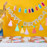 Honeycomb Birthday Candle Banner