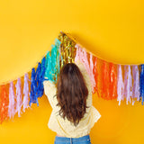 Multicolor Fringe Canopy Banners (set of 2)