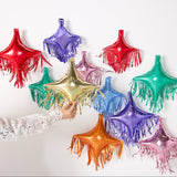 Rainbow Fringe Multicolor Balloon Pack (14 ct)