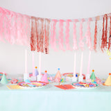 Pretty in Pink Fringe Canopy Banners (Set of 2)