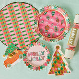 Gold Christmas Tree Dessert Plates (10 count)