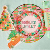 Holly Jolly Christmas Dessert Plates (10 count)