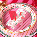 Peppermint Party Christmas Dinner Plates (10 count)
