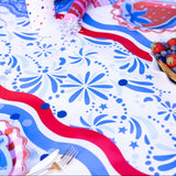 Star Spangled Spark Paper Table Runner (25 ft, cut to fit)