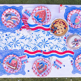 Star Spangled Spark Paper Table Runner (25 ft, cut to fit)