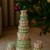 Round Handmade Recycled Paper Nesting Gift Boxes | 8 Sizes