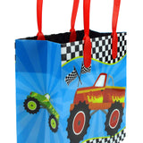 Monster Truck Themed Party Favor Bags Treat Bags - Set of 6 or 12