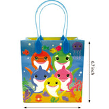 Shark Family Themed Party Favor Bags Treat Bags - Set of 6 or 12