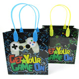 Video Game Themed Party Favor Bags Treat Bags, Set 6 or 12