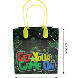 Video Game Themed Party Favor Bags Treat Bags, Set 6 or 12