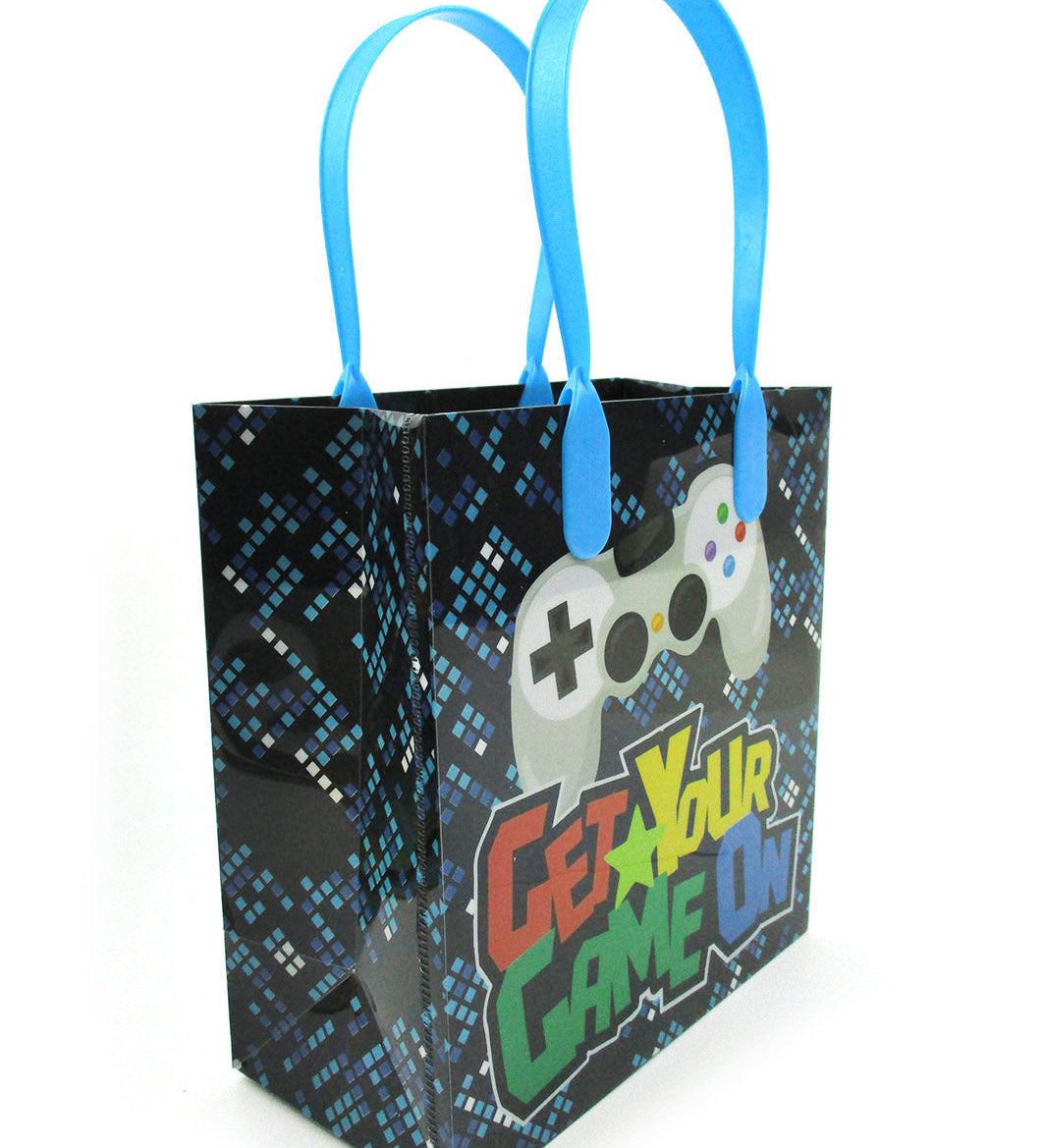 Video Game Themed Party Favor Bags Treat Bags, Set 6 or 12