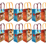 Western Cowboy Cowgirl Themed Party Favor Bags Treat Bags - Set of 6 or 12