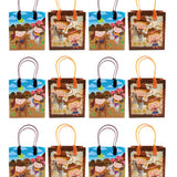 Western Cowboy Cowgirl Themed Party Favor Bags Treat Bags - Set of 6 or 12