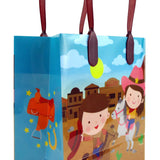 Western Cowboy Cowgirl Themed Party Favor Bags Treat Bags - Set of 6 or 12
