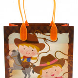 Western Cowboy Cowgirl Themed Party Favor Bags Treat Bags - Set of 6 or 12