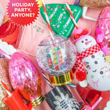 Holiday Village Snow Globe Sipper (Christmas Cup - set of 1, 6, or 12)