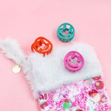 Smiley Hair Claw Clips (set of 3)