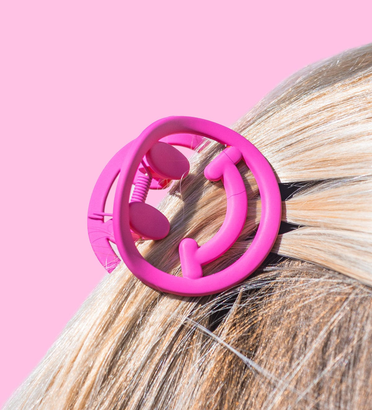 Smiley Hair Claw Clips (set of 3)