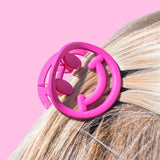 Smiley Hair Claw Clips (set of 3)