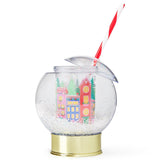 Holiday Village Snow Globe Sipper (Christmas Cup - set of 1, 6, or 12)