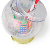 Holiday Village Snow Globe Sipper (Christmas Cup - set of 1, 6, or 12)