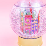 Holiday Village Snow Globe Sipper (Christmas Cup - set of 1, 6, or 12)