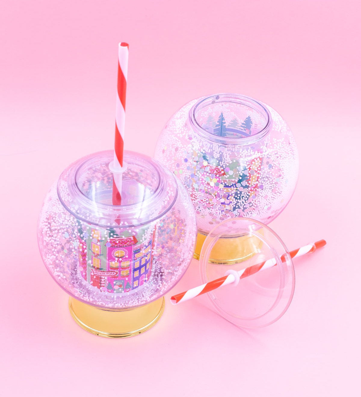 Holiday Village Snow Globe Sipper (Christmas Cup)