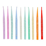 Rainbow Glitter Birthday Candles (set of 10)