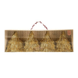 Mini Gold Fringe Party Hats (set of 4)