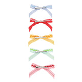 Multicolor Ric Rac Clip-On Bow Set (5 count)