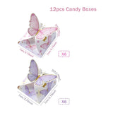 12pcs Butterfly Gift Boxes - Multiple Colors
