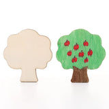 20pcs Montessori Kids Drawing Toys Wooden DIY Painting Stencils Set | Educational Craft Toy for Children