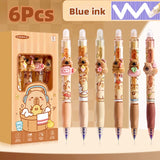 Cute Capy Buddies Erasable Gel Pen 6pcs