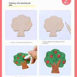 Wooden Drawing Stencils for Kids | Montessori Learning Toy Set