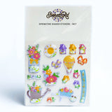 Spring Floral Shaker Stickers