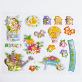 Spring Floral Shaker Stickers